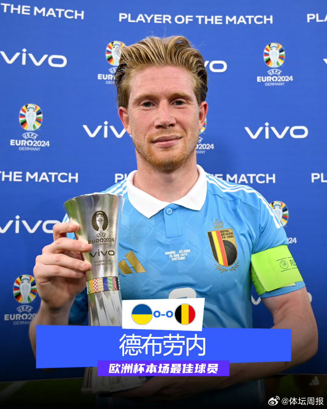 关于巴萨成功零封德布劳内，门将赛后获得全场最佳的信息